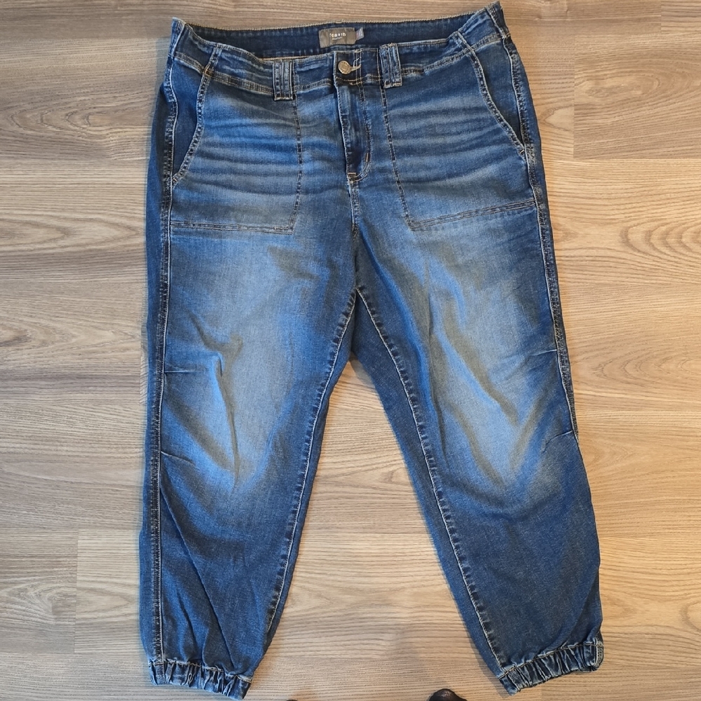 Torrid 16r Blue Denim Jogger Pants 91